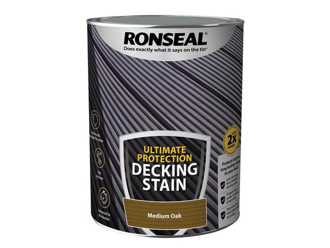 Ronseal Ultimate Protection Decking Stain Medium Oak 5 litre