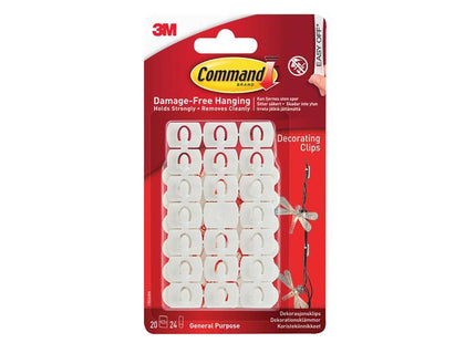 White Decorating Clips (Pack 20)