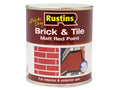 Rustins Quick Dry Brick & Tile Paint Matt Red 1 Litre