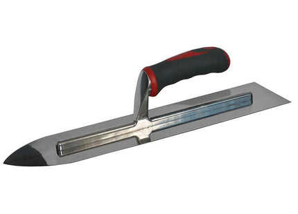 Faithfull Flooring Trowel Stainless Steel Soft Grip Handle 16 X 4In