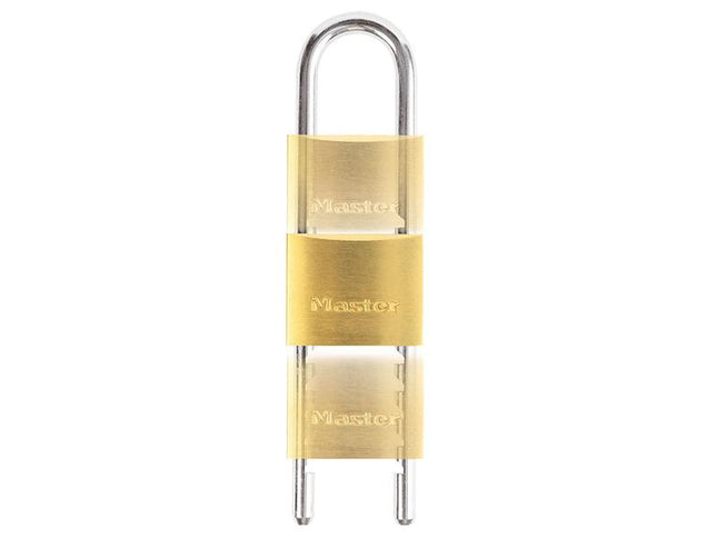 Master Lock Solid Brass 50Mm Padlock With Adjustable Shackle