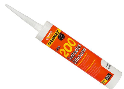 Everbuild 200 Contractors Silicone Sealant 295Ml Black