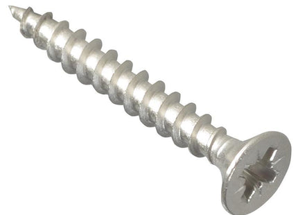 Forgefix Multi-Purpose Pozi Screw Csk St Stainless Steel 4.0 X 30Mm Box 200