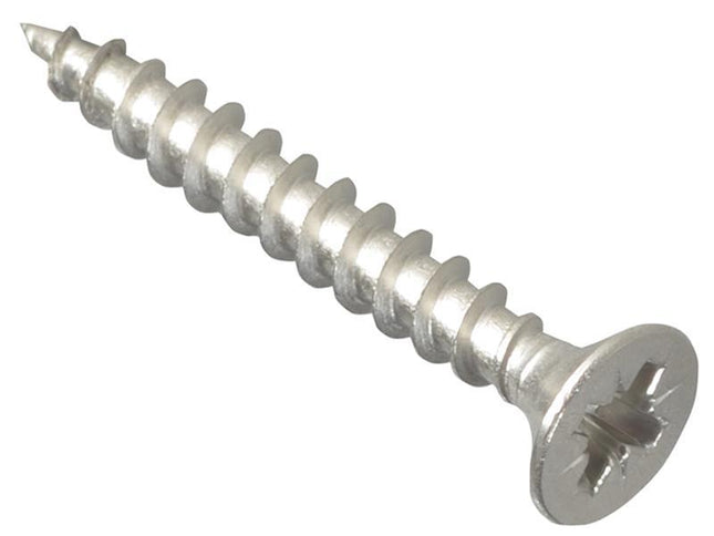 Forgefix Multi-Purpose Pozi Screw Csk St Stainless Steel 4.0 X 30Mm Box 200