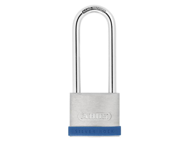 ABUS Mechanical 50Mm Silver Rock 5 Padlock Long Shackle 80Mm