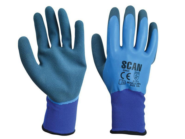 Scan Waterproof Latex Gloves - Extra Extra Large (Size 11)