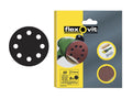 Flexovit Hook & Loop Sanding Discs 115Mm Assorted (Pack Of 6)