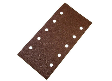 Faithfull 1/2 Orbital Sanding Red Hook & Loop Punched Assorted (Pack Of 5)