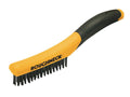 Roughneck Shoe Handle Wire Brush Soft Grip 255Mm (10In)