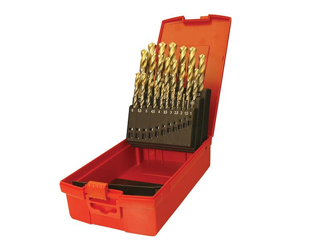 Dormer A095 Set 204 Hss Tin Coated Jobber Drill Set Of 25 1.0-13.0 X 0.5Mm