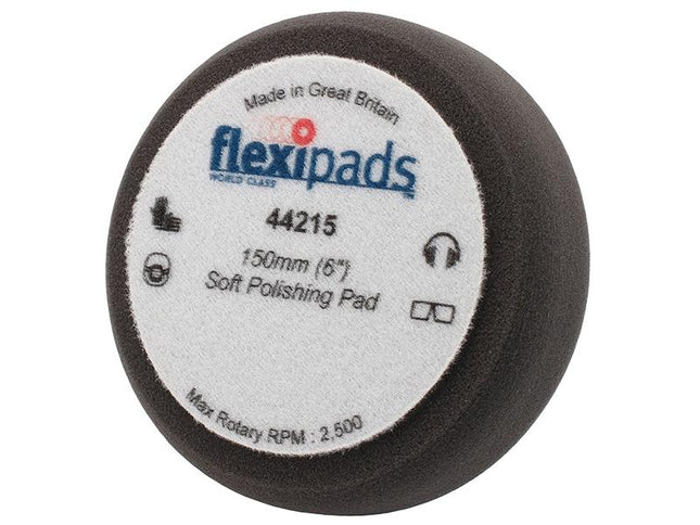 Flexipads World Class Black Polishing Foam 150Mm X 50Mm Grip