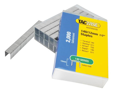 Tacwise 140 Galvanised Staples 10mm (Pack 2000)