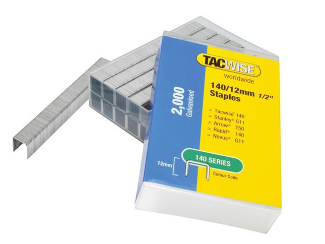 Tacwise 140 Galvanised Staples 10mm (Pack 2000)