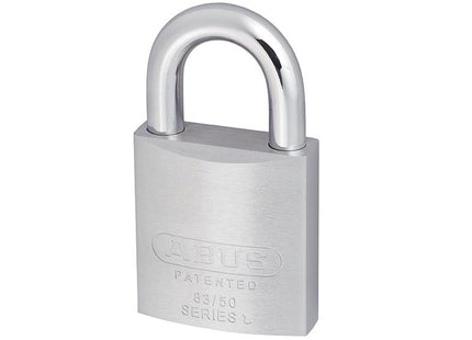 ABUS Mechanical 83/50Mm Chrome Plated Brass Padlock Carded