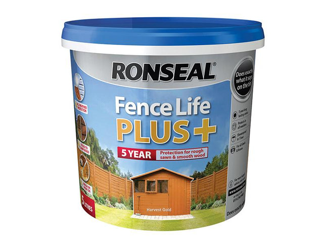 Ronseal Fence Life Plus+ Harvest Gold 5 Litre