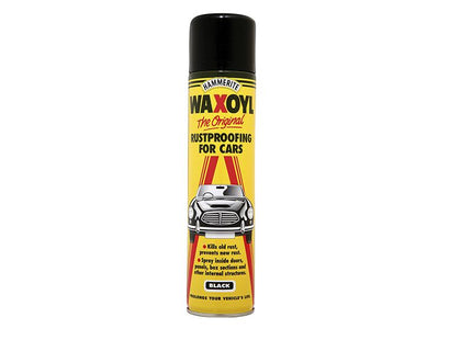 Hammerite Waxoyl Black Aerosol 400Ml