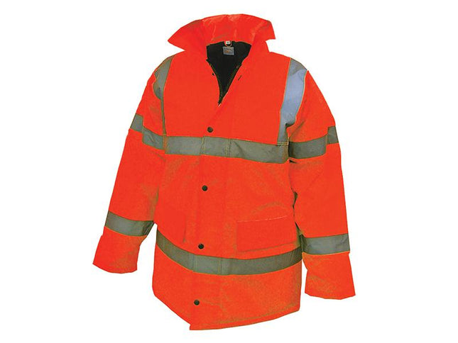 Scan Hi-Vis Orange Motorway Jacket - L (44In)