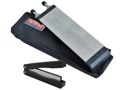 Faithfull Diamond Stone With Folding Sharpener