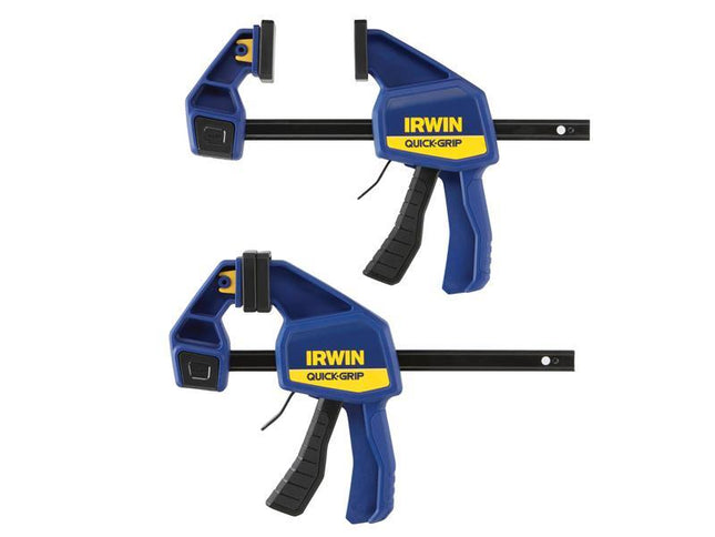 Irwin Quick-Grip Quick-Change Medium-Duty Bar Clamp 150Mm (6In) Twin Pack