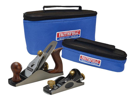 Faithfull No.4 Plane & No.60.1/2 Plane In Canvas Carry Bags