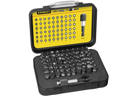 Stanley Tools 61 Piece Bit Set 1/4 In Drive