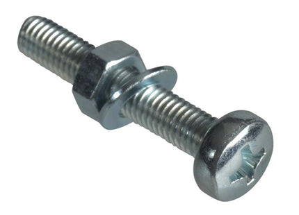 Forgefix Machine Screw Pozi Pan Head Zp M5 X 30Mm Forge Pack 8