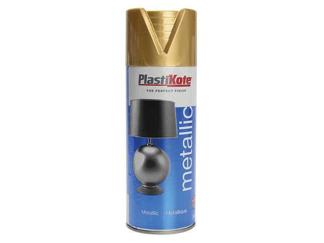 Plastikote Metallic Spray Gold 400Ml