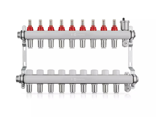 John Guest Speedfit 9 Port Manifold Stainless Steel (15mm Connections)