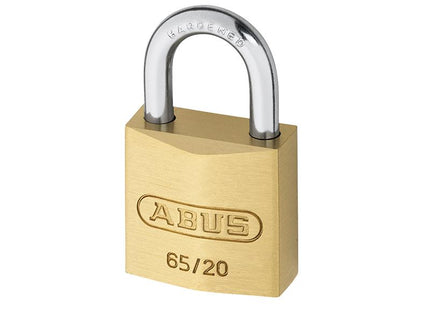 ABUS Mechanical 65/20Mm Brass Padlock