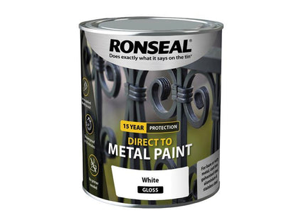Direct to Metal Paint White Gloss 750ml