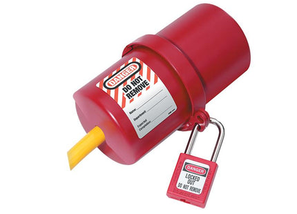 Master Lock Lockout Electrical Plug Cover Large For 240V - 550V