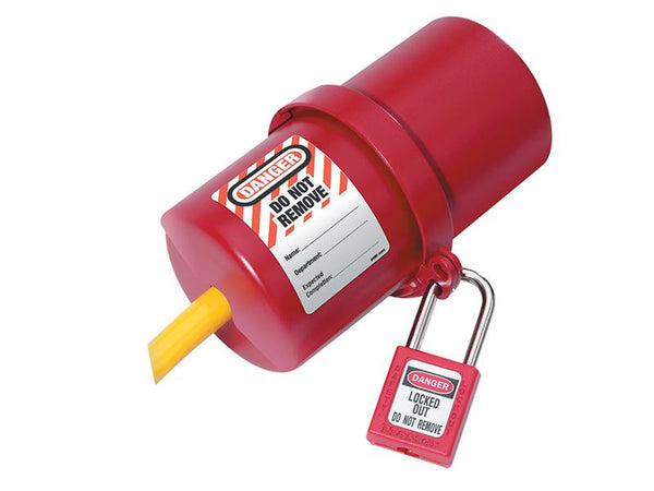 Master Lock Lockout Electrical Plug Cover Large For 240V - 550V