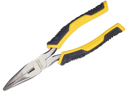 Stanley Tools Long Bent Nose Pliers Control Grip 150Mm (6In)
