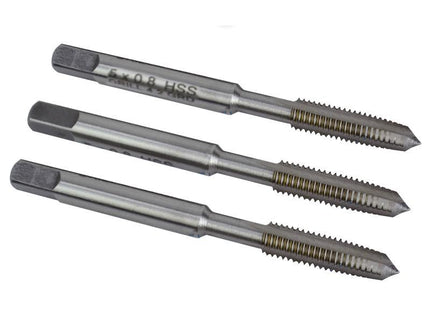 Faithfull Hss Straight Flute Tap Set M5 X 0.8, 3 Piece