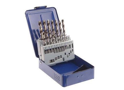 Faithfull Hss Drill Bit Set Of 19 M2 1 - 10Mm & Case