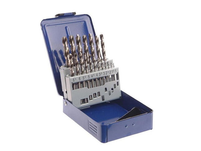 Faithfull Hss Drill Bit Set Of 19 M2 1 - 10Mm & Case