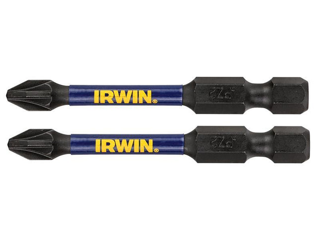 IRWIN Impact Pro Performance Screwdriver Bits PZ3 57mm (Pack 2)