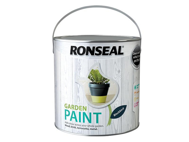 Ronseal Garden Paint Black Bird 2.5 Litre