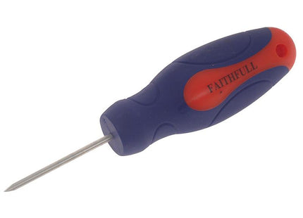 Faithfull Bradawl Soft-Grip Handle Chisel Tip