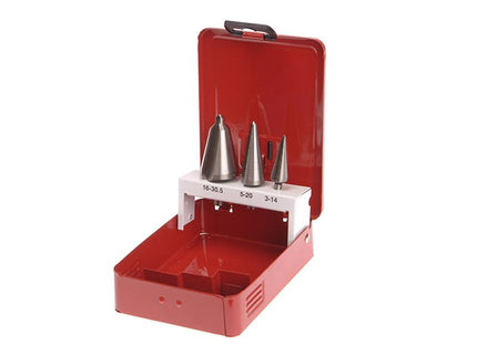 Faithfull Hss Taper Drill Bit Set Of 3
