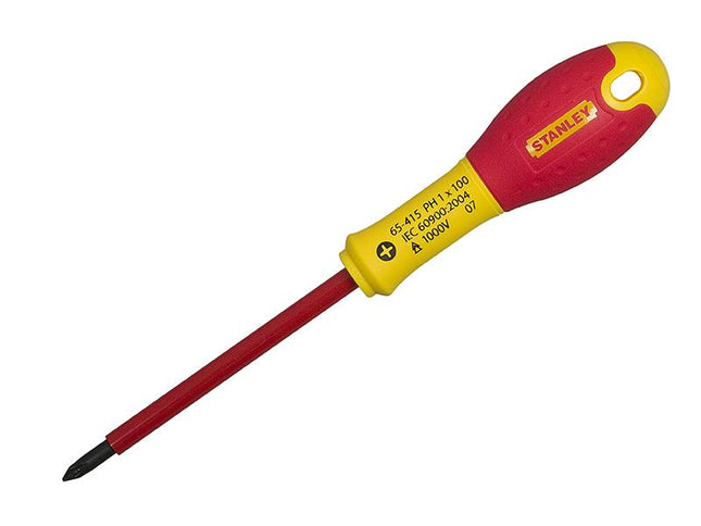 Stanley Tools Fatmax Vde Insulated Screwdriver Phillips Tip Ph0 X 75Mm