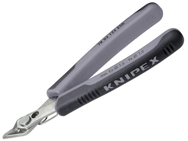 KNIPEX Esd Electronic Super Knips Flat 125Mm