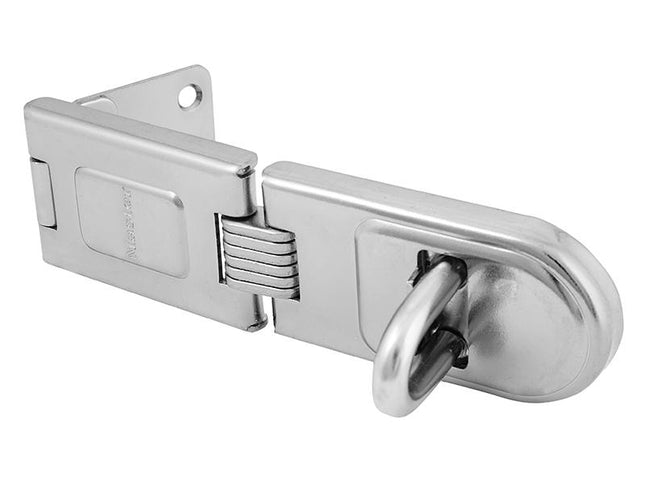 Master Lock Wrought Steel Single Hinged Hasp 160Mm