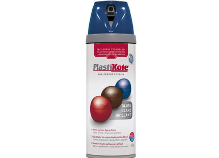 Plastikote Twist & Spray Gloss Royal Blue 400Ml