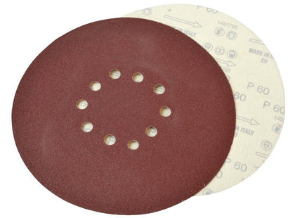 Faithfull Dry Wall Sanding Discs For Flex Machines 225Mm Assorted (Pack 10)