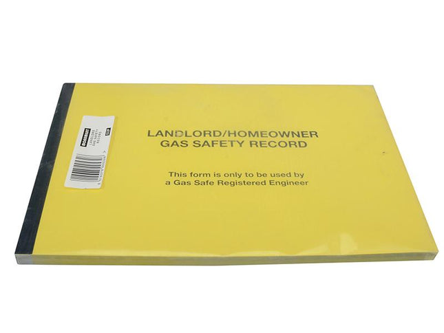 Monument 532P Gas Safe Landlords Gas Safety Record Pad Of 50