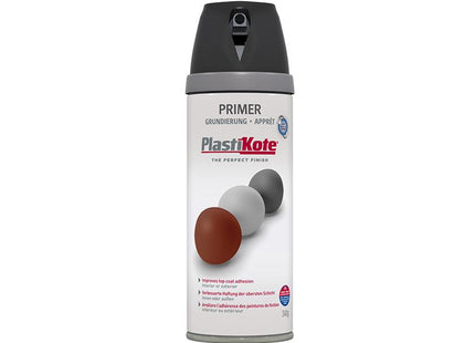 Plastikote Twist & Spray Primer Black 400Ml