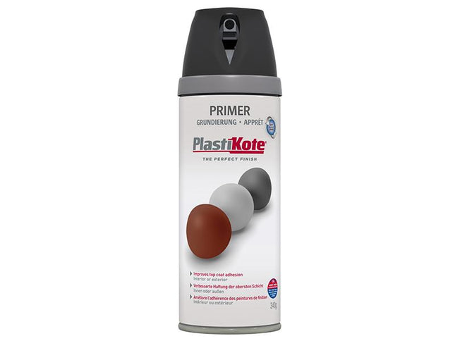 Plastikote Twist & Spray Primer Black 400Ml