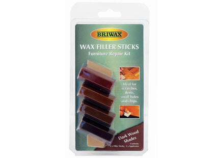 Briwax Wax Filler Sticks Dark Wood Shades (Pack 4)