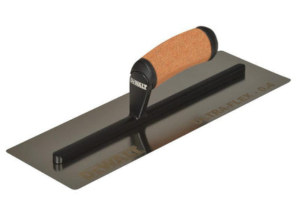 DEWALT 0.4mm FLEX Stainless Steel Flat Trowel, Leather Handle 14in